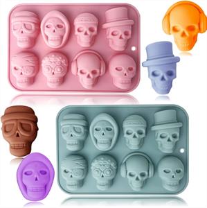 3D Skull Silicone Molds